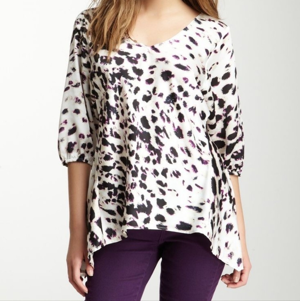DKNY leopard top plus size
